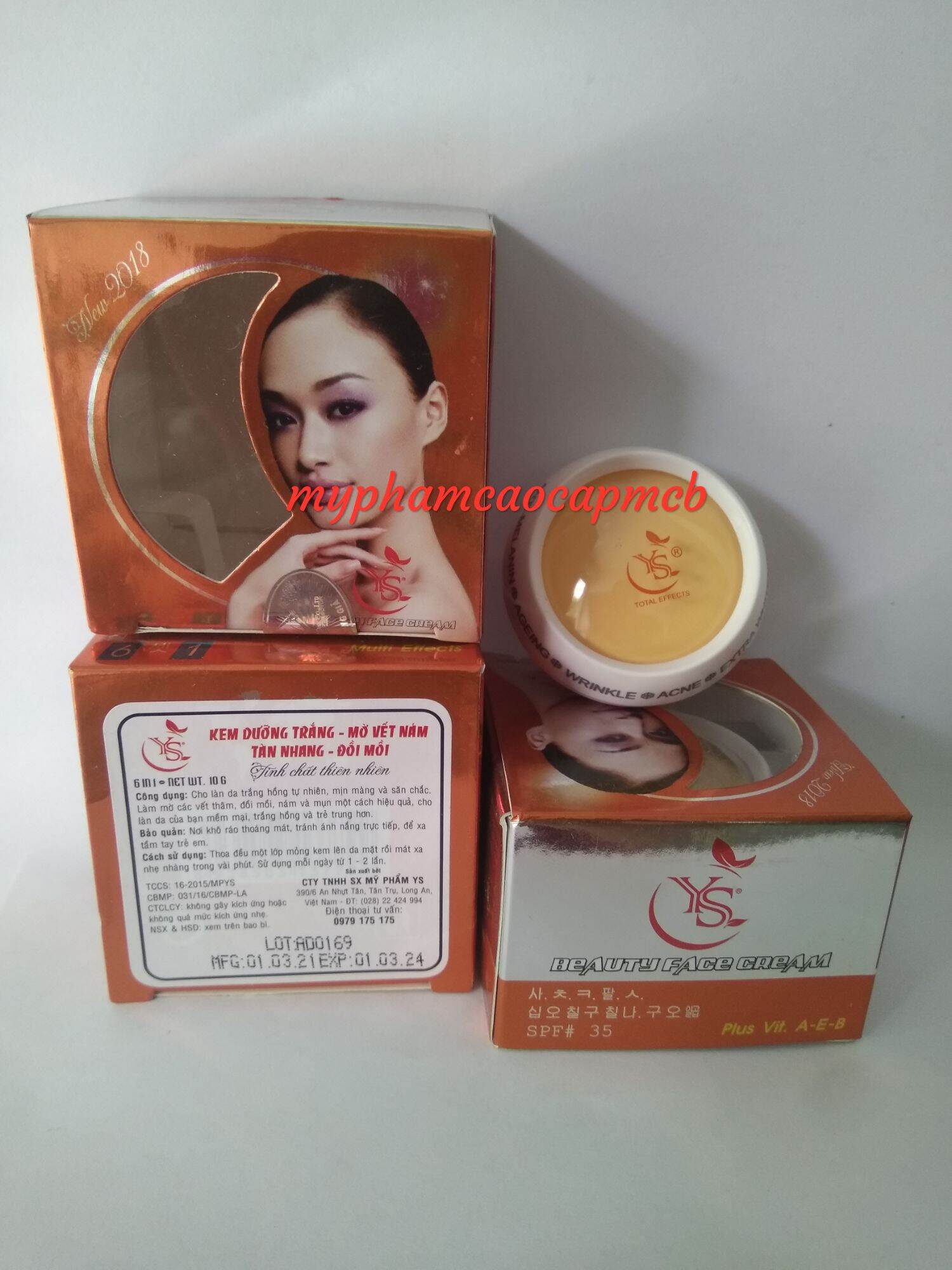 12 hơp ys chuyên nám trắng da 10g