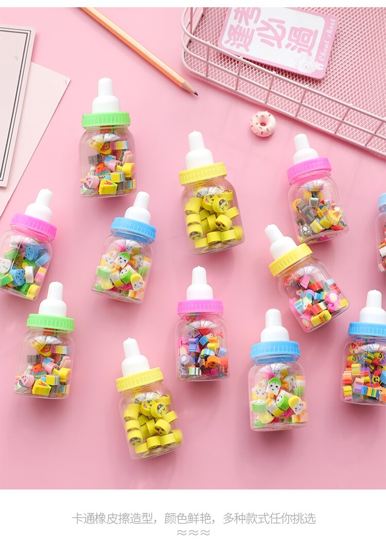 Gôm tẩy chì bình sữa viên mini