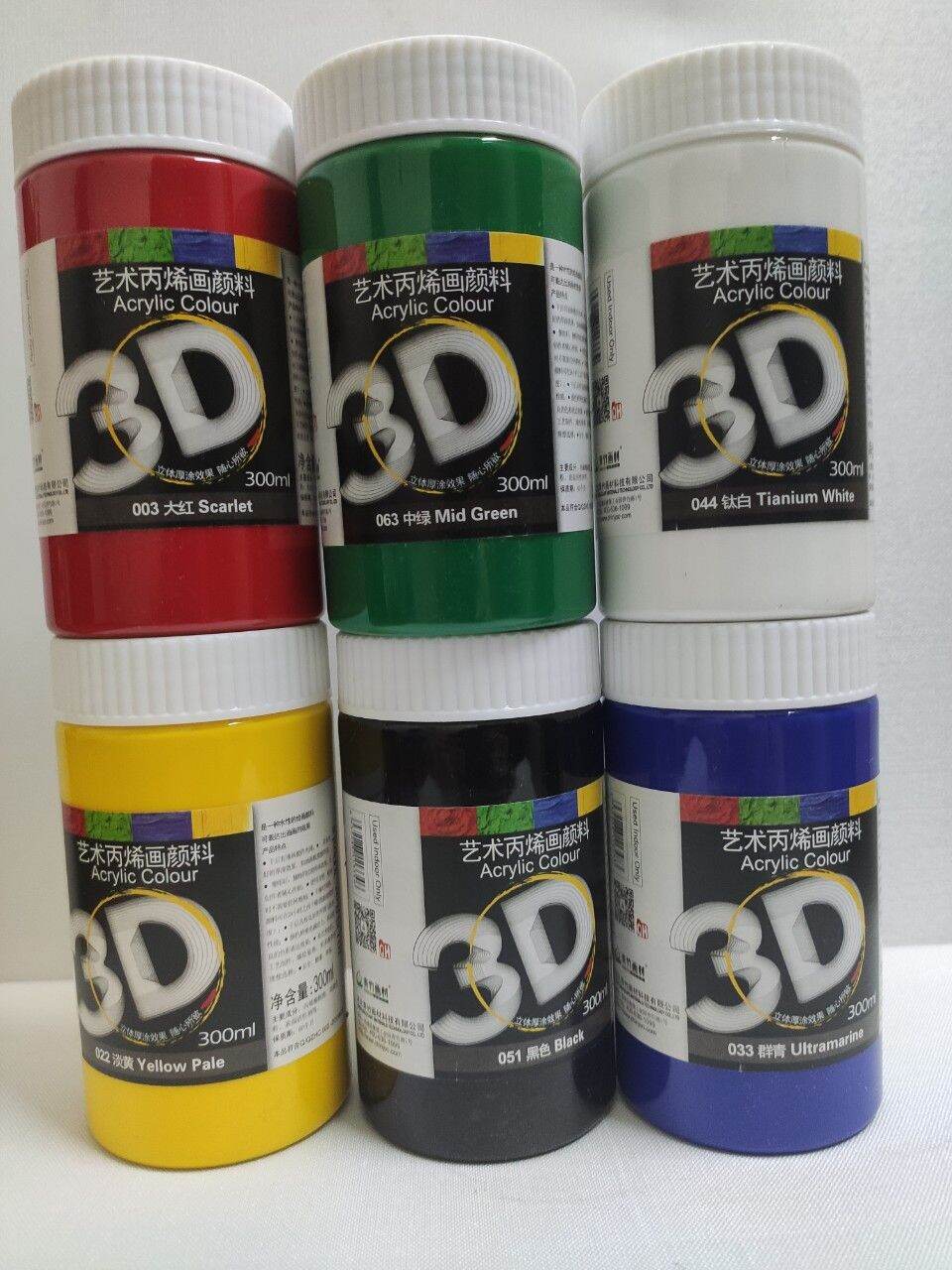 COMBO/BỘ 6 MÀU ACRYLIC 300ML