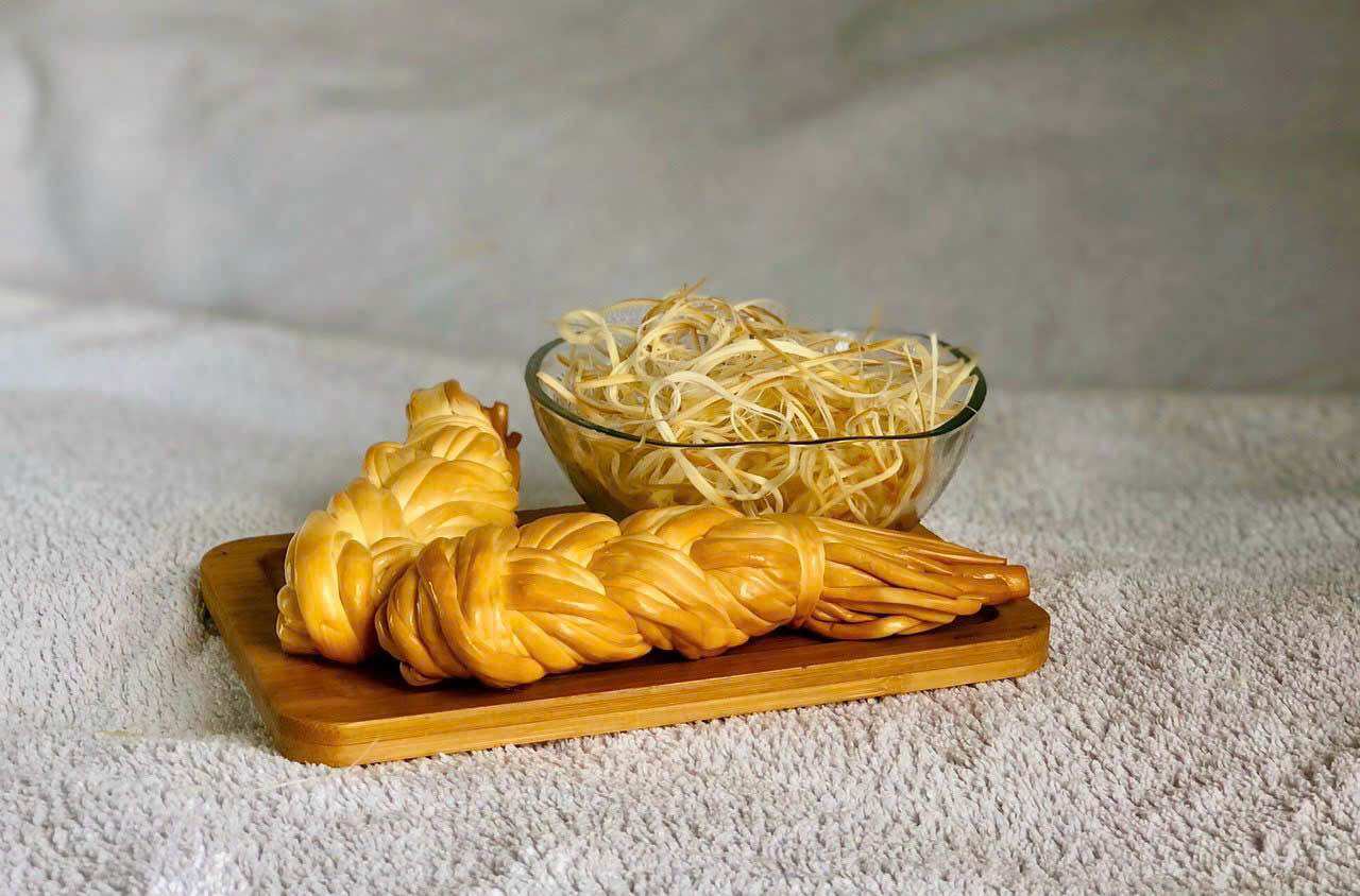 Phomai hun khói sợi 100g sữa de - ít mặn