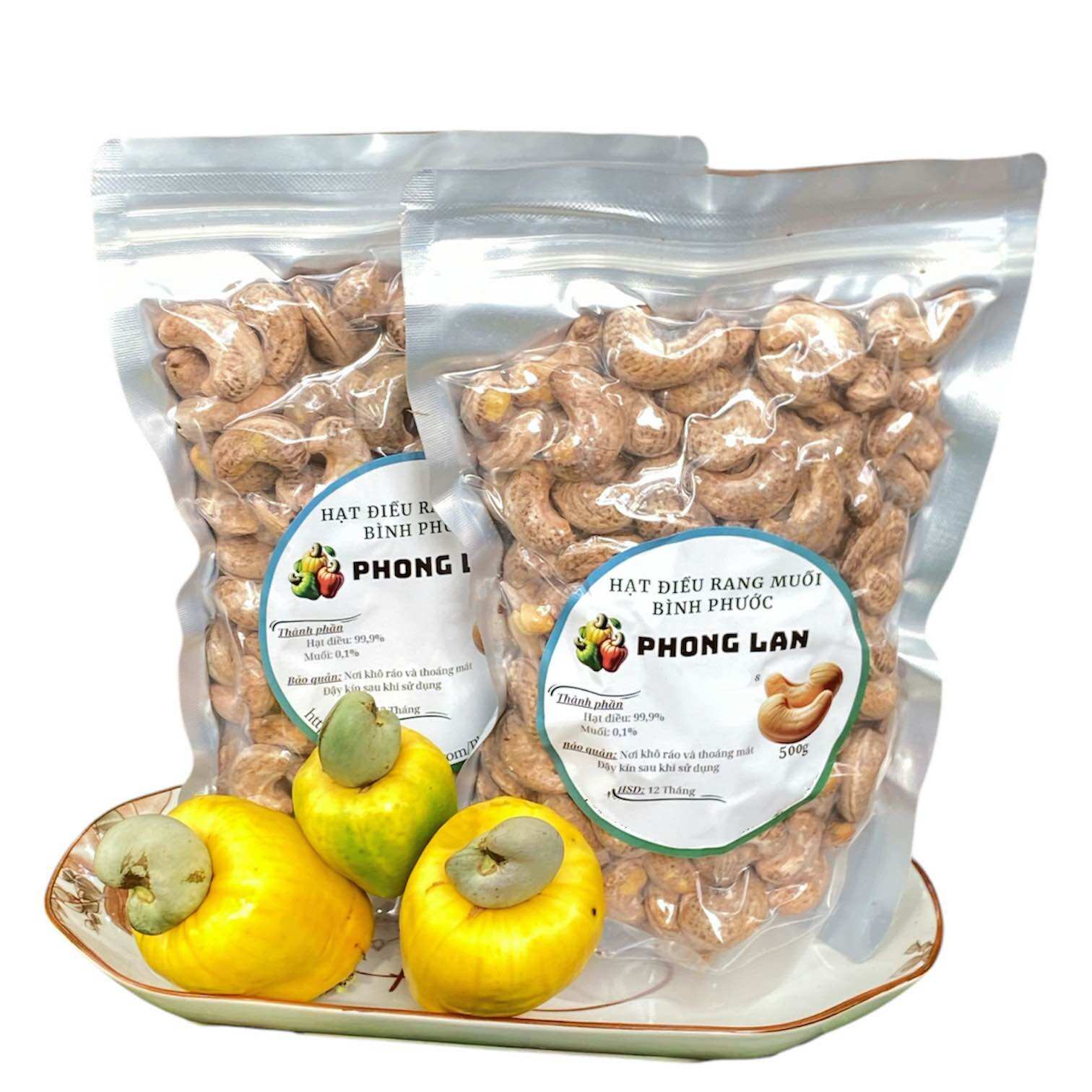 1KG (2 túi zip) Hạt điều A Cồ - Hạt Điều Rang Muối Bình Phước – Đặc Sản Thơm Ngon, Giàu Dinh Dưỡng Food Thức Ăn Hạt Heathy