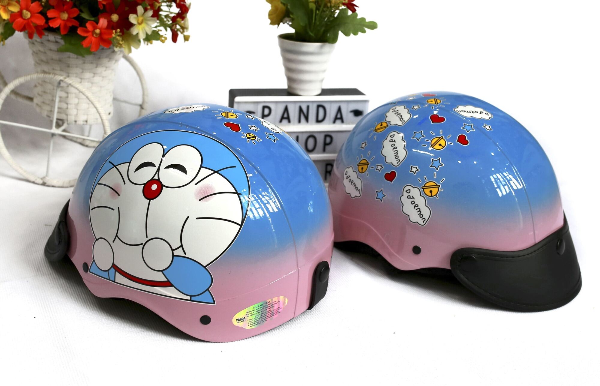 Mũ bảo hiểm Doraemon béo