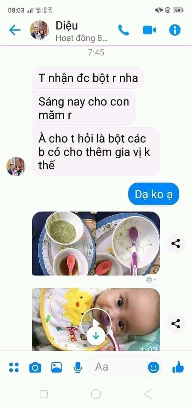 Bột ăn dặm cho bé (combo 2 hộp)