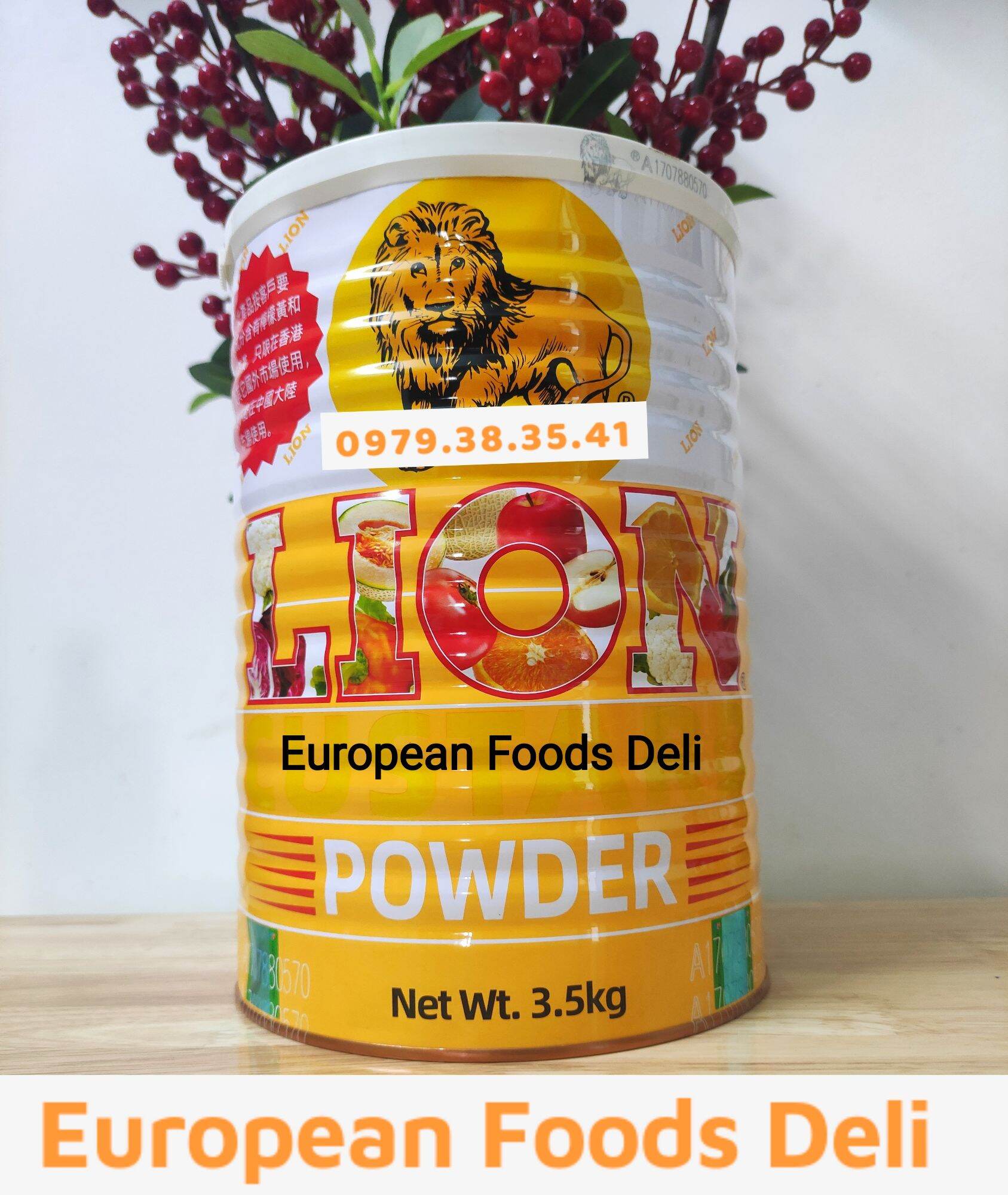 Bột Sư Tử Làm Bánh Lion Custard hộp to 3.5KG