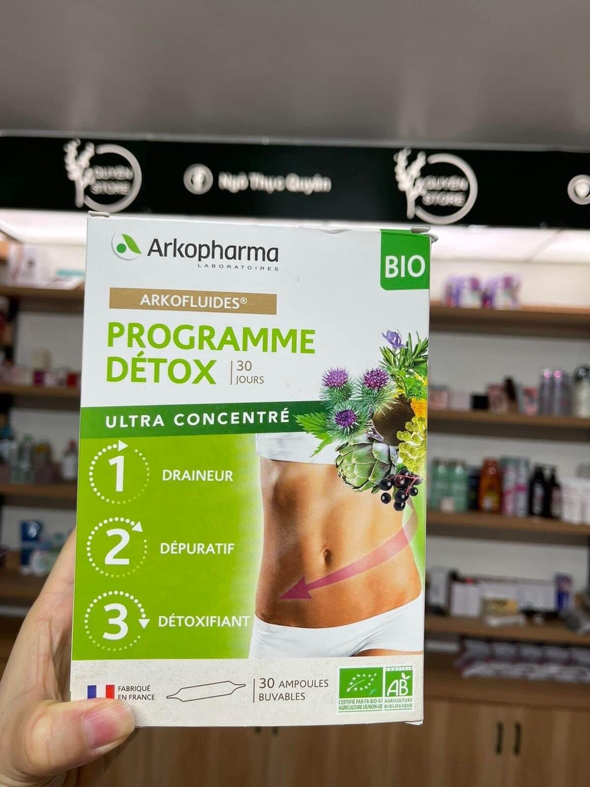 Thải độc Gan - Thận - Da ARKOPHARMA PROGRAMME DETOX - Hàng Pháp