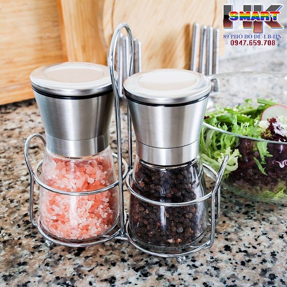 Dụng cụ xay hạt, xay tiêu bằng thủy tinh vệ sinh