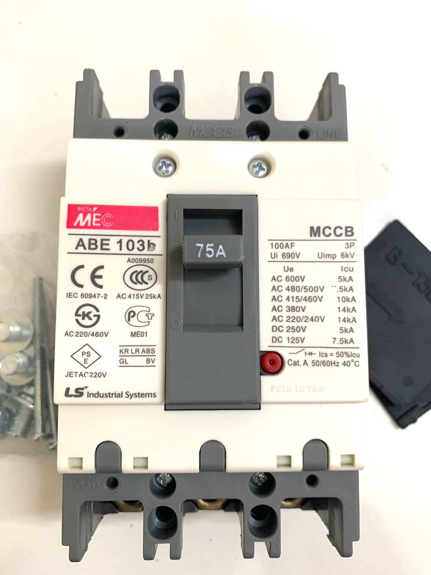 Attomat 3 pha mec abe 103b 75a 100a