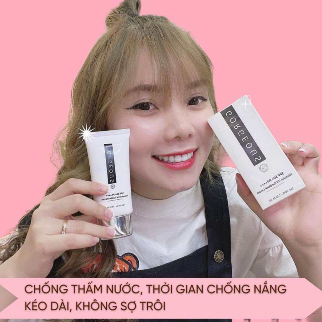 Combo 2 Kem Chống Nắng GORGEOUS MÚI XÙ 100g, chống nắng, chống nước, nâng tông