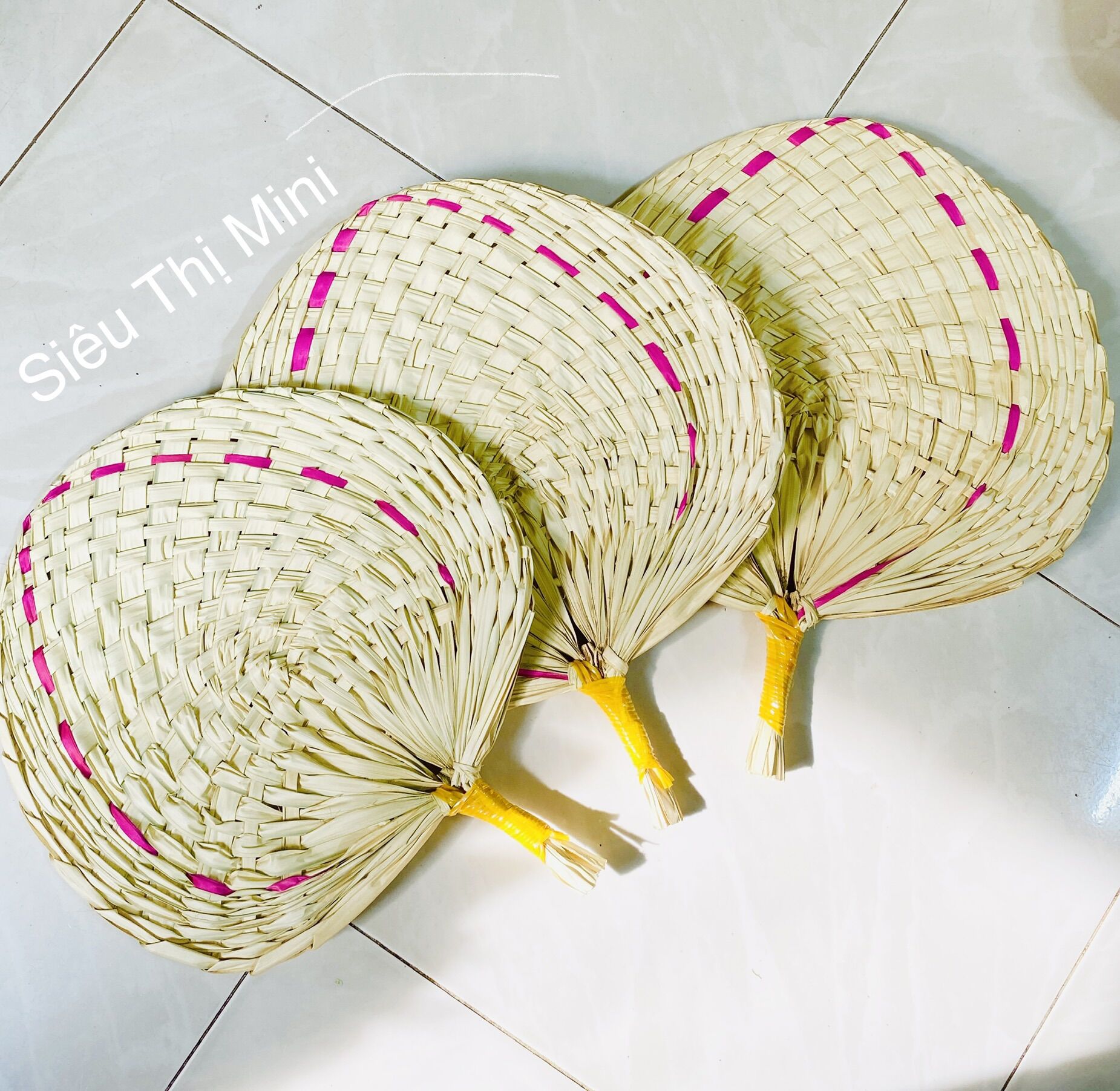 Quạt Nan Đan Lá Loại Dày Decor - Kích Thước Lá Quạt Lớn 31-35cm