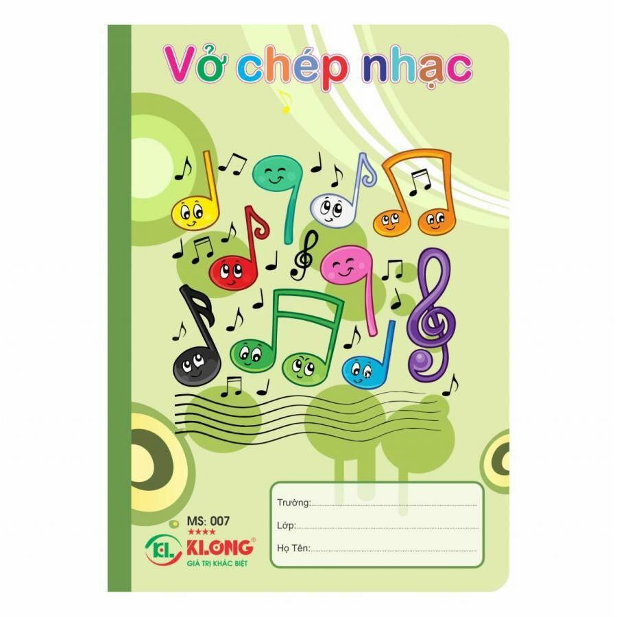 1quyển vở chép nhạc
