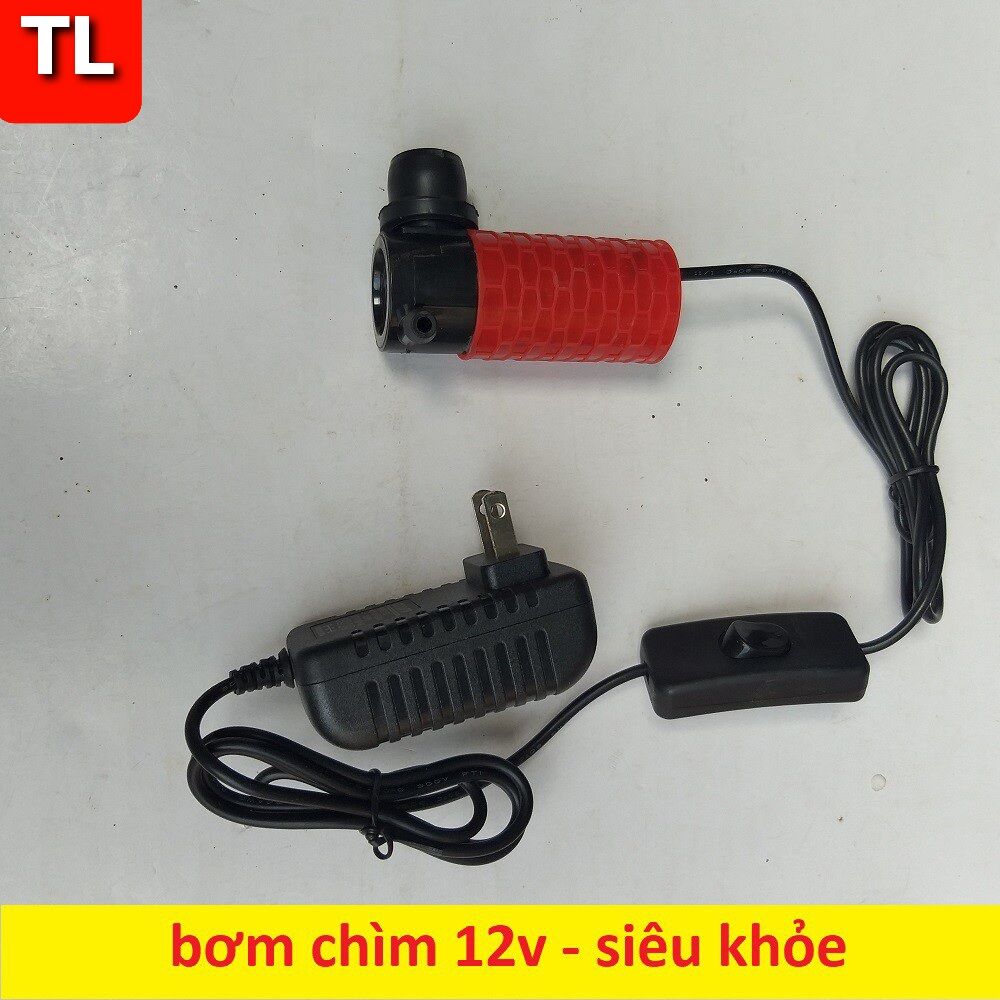 máy bơm nước chìm mini 12v - Dùng điện 22V (bơm nước cắt rãnh tường)