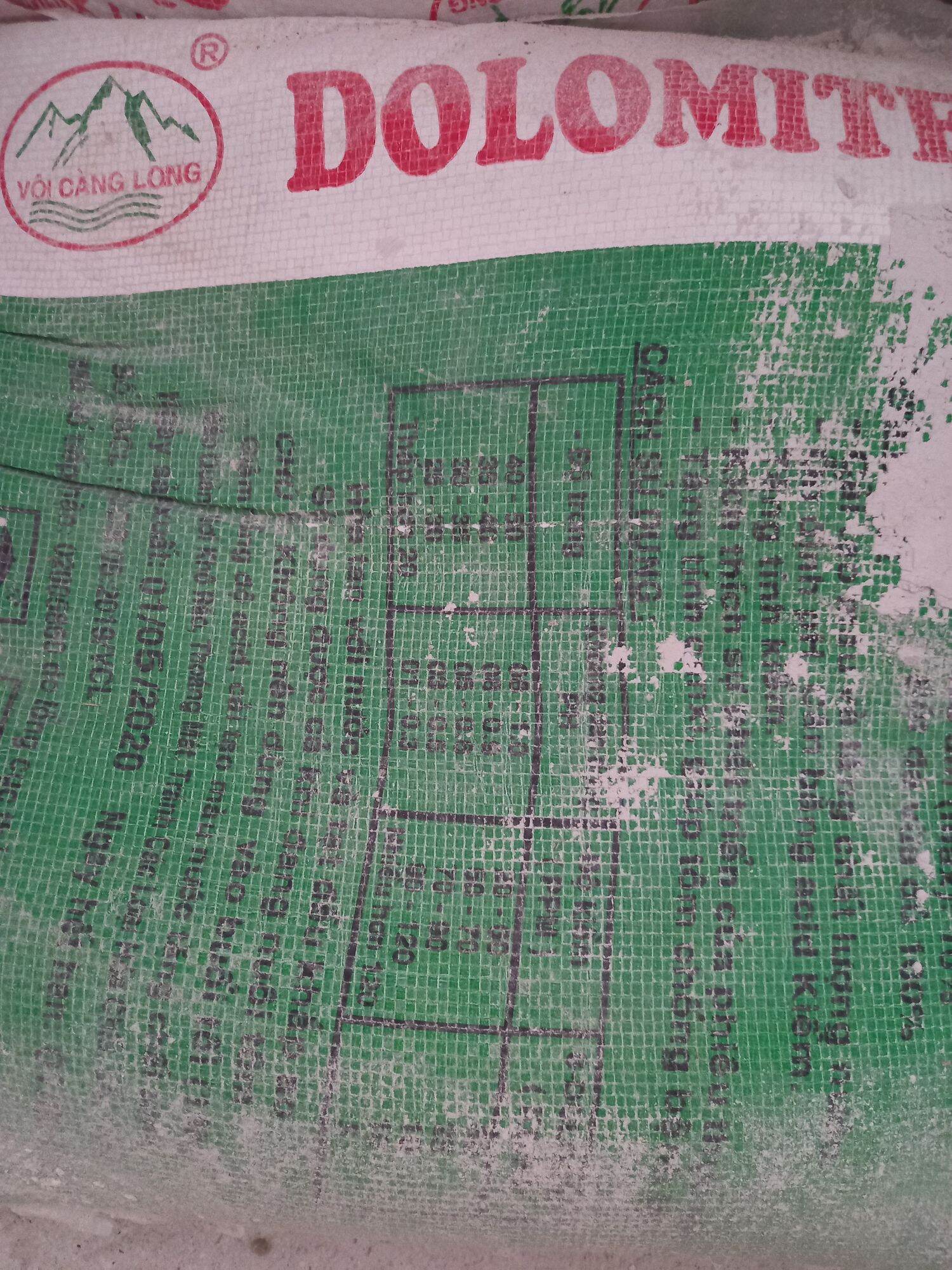 1kg vôi DOLOMITE chuyên dùng cho ốc bưu, phòng mềm vỏ, chậm lớn khử phèn
