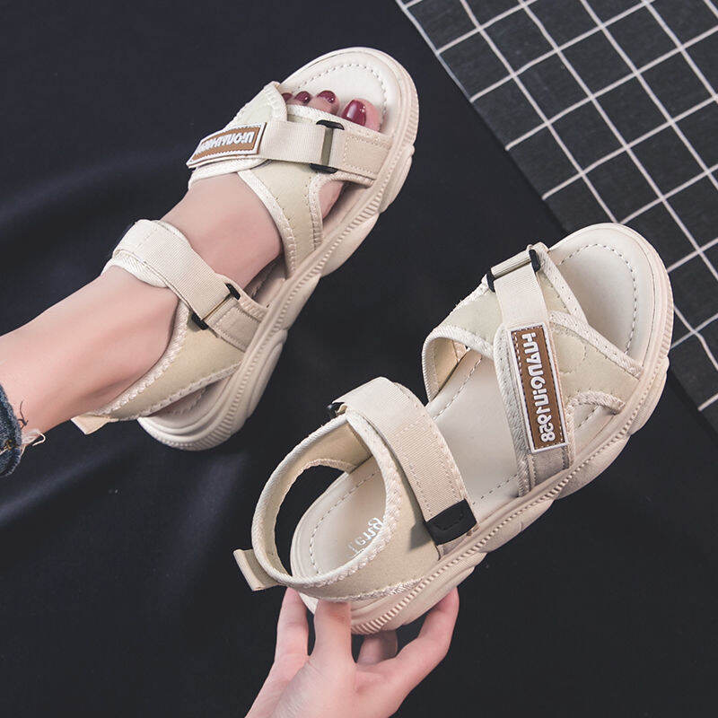 Giày nữ dusto xăng đan mùa hè 2023 giày đi biển roma phong cách tiên nữ - ảnh sản phẩm 1