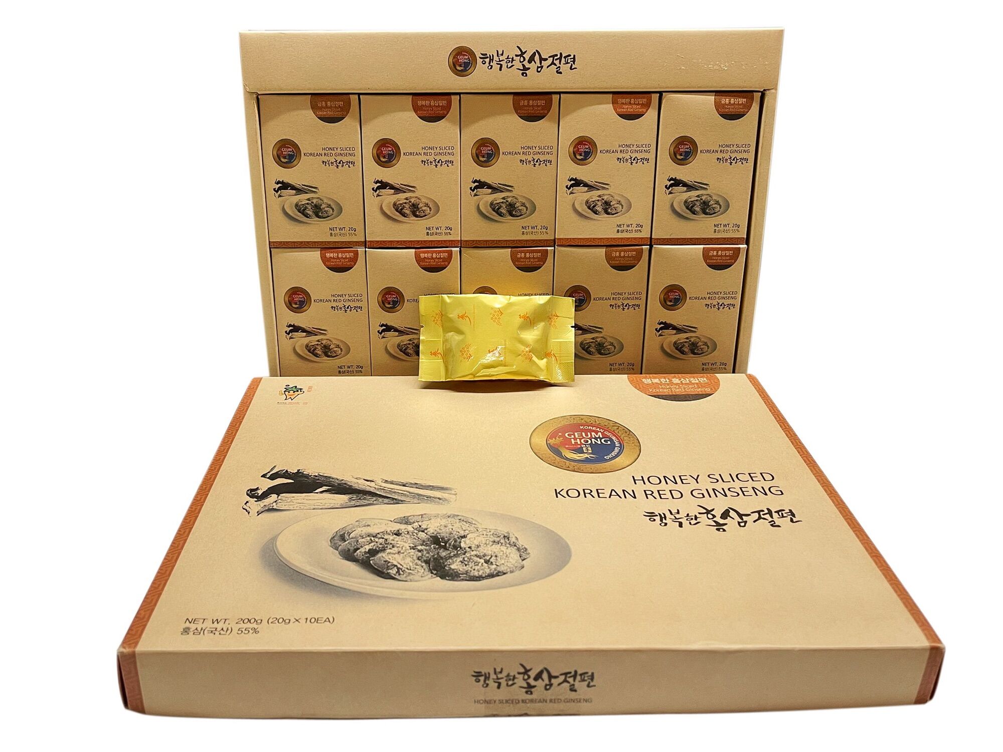Hồng sâm tẩm mật ong cắt lát 6 năm tuổi