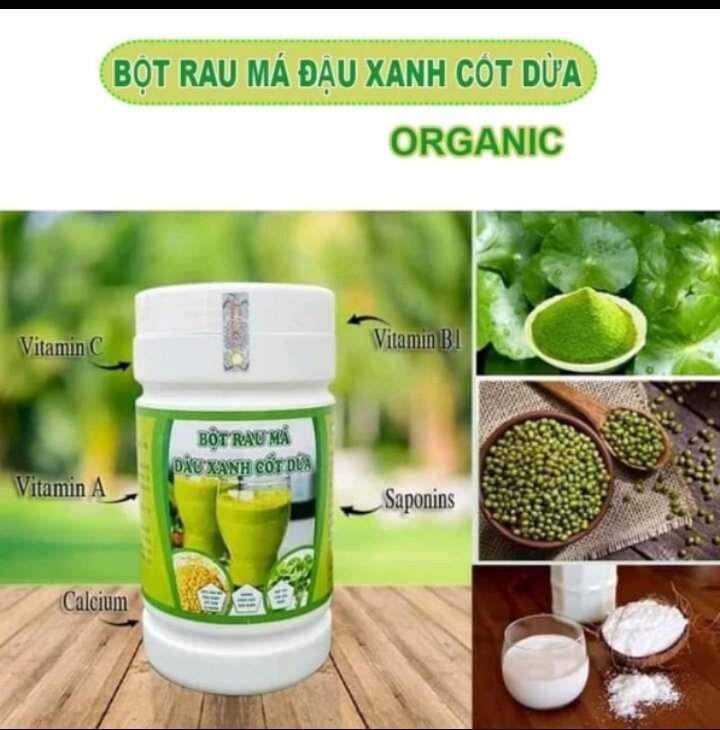 500g Bột Rau Má Đậu Xanh Nước Cốt Dừa Nguyên Chất thơm ngon bổ dưỡng