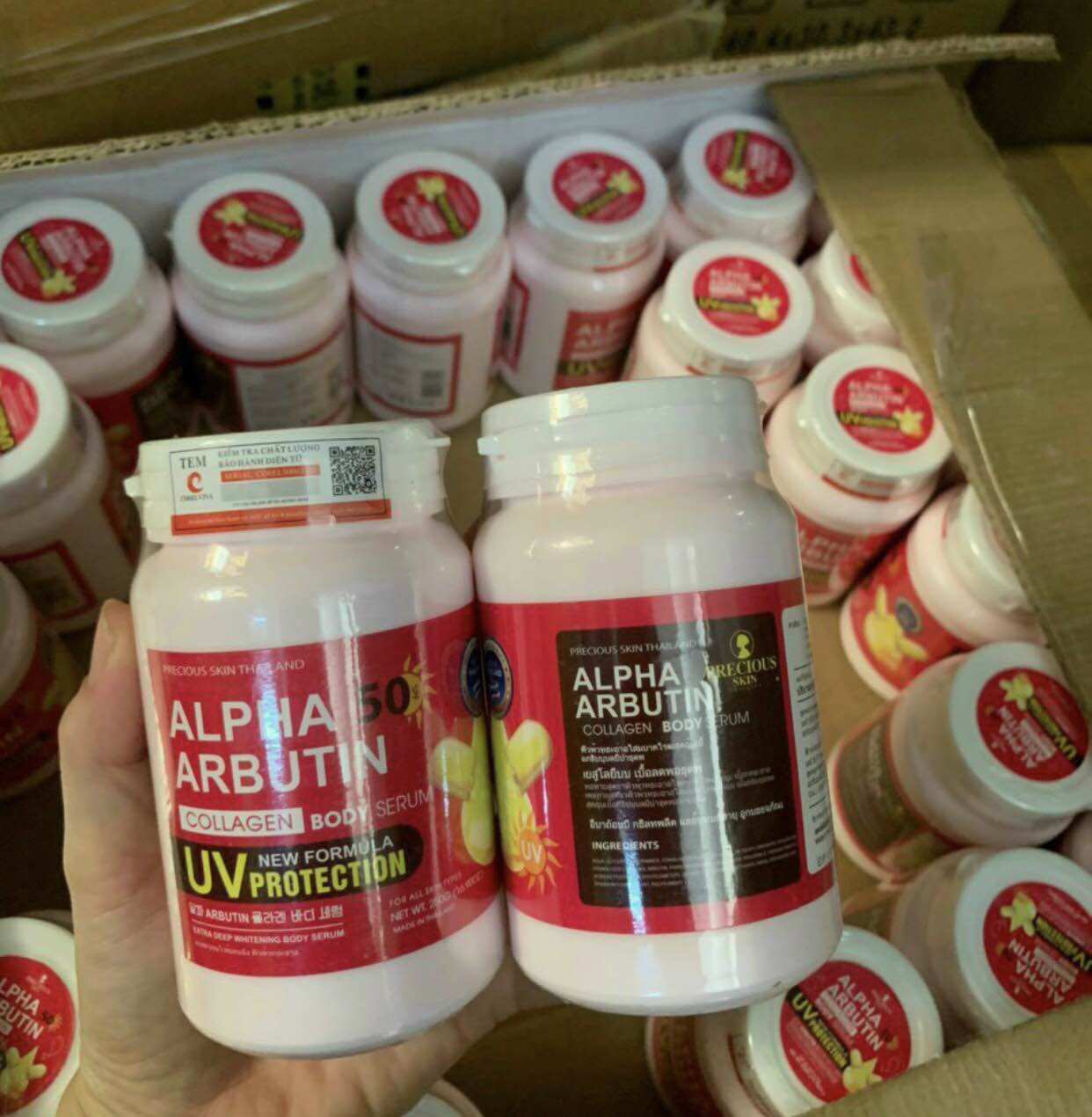 Kem kích trắng alpha abutin
