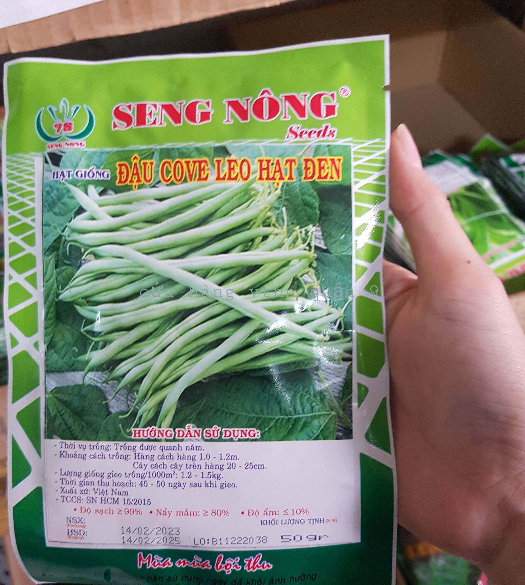 hạt giống đậu ve leo 50gr