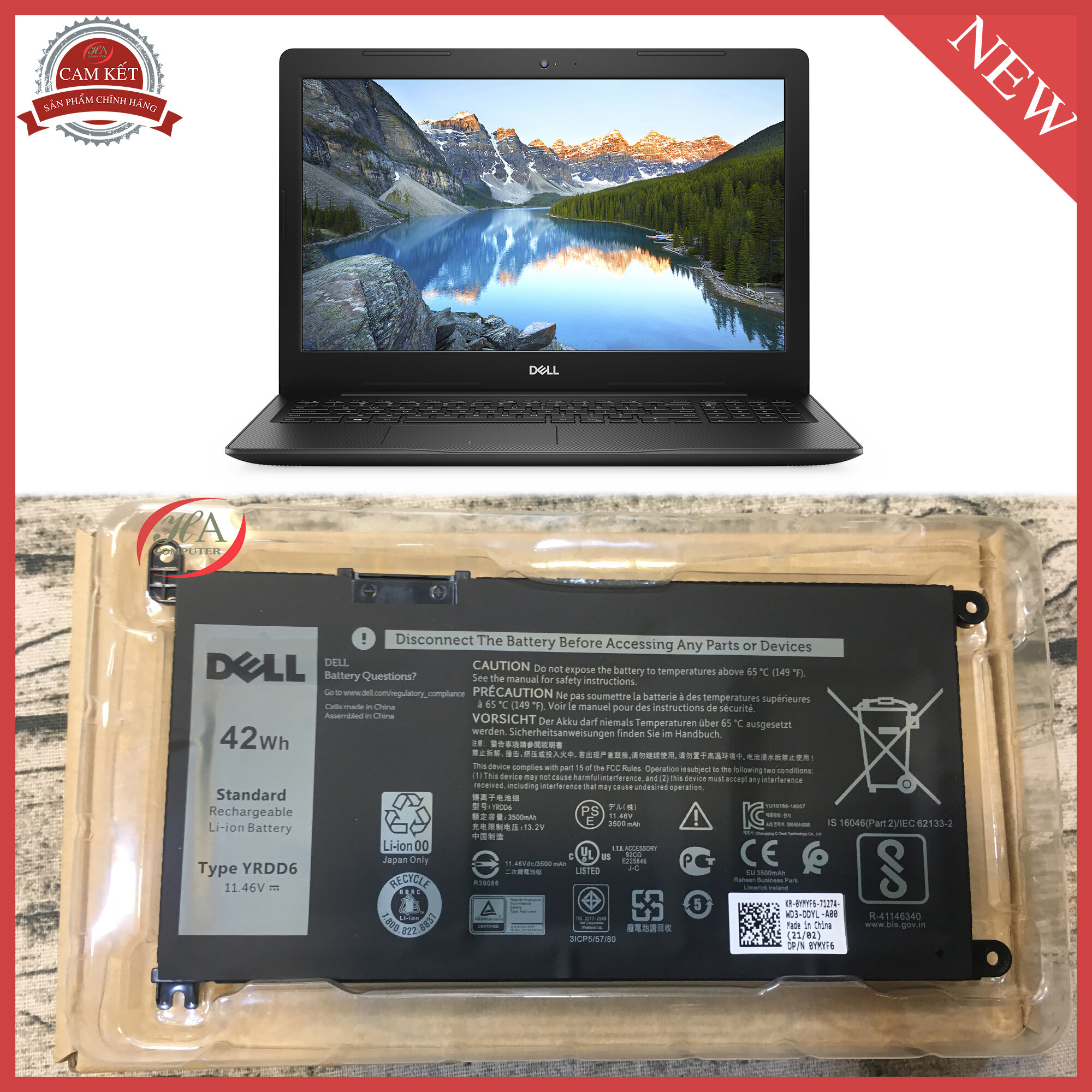 Pin dell inspiron 3580