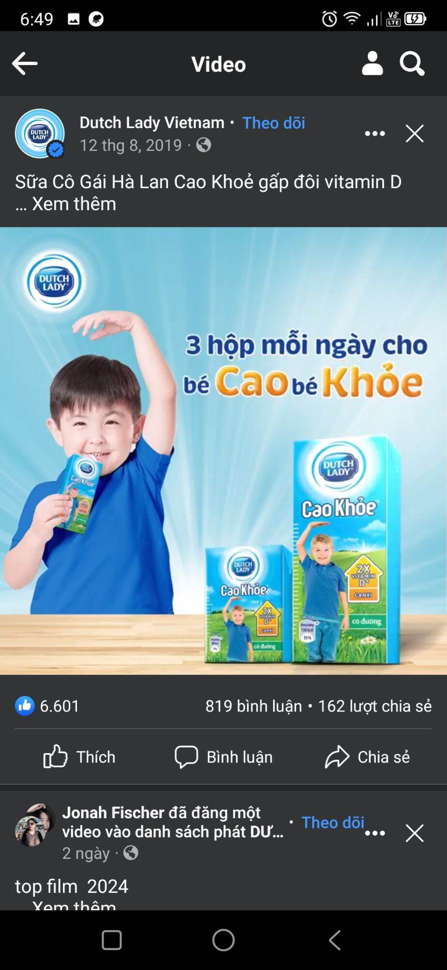 Sữa Hà Lan cao khỏe 2 màu (48 hộp *110ml)