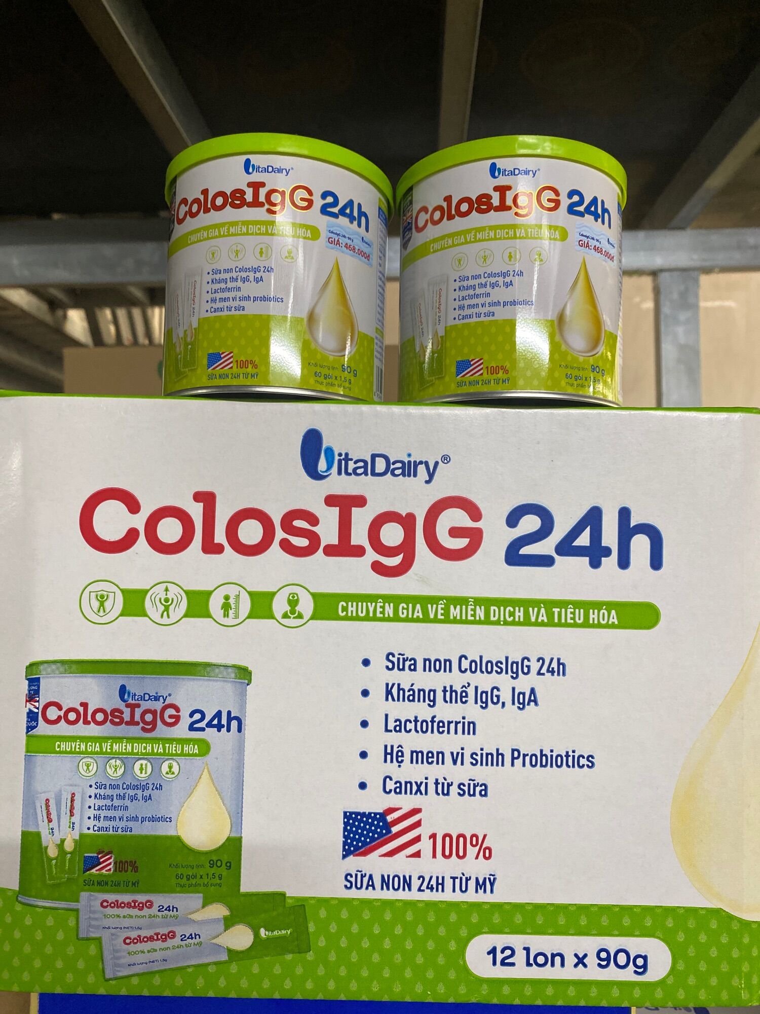 Sữa non Colos IgG 24h(sữa non miễn dịch)