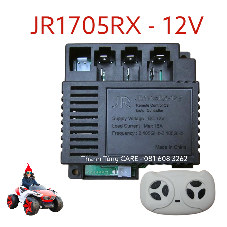 1705RX Bo mạch & Điều khiển từ xa JR1705RX 12V xe điện trẻ em