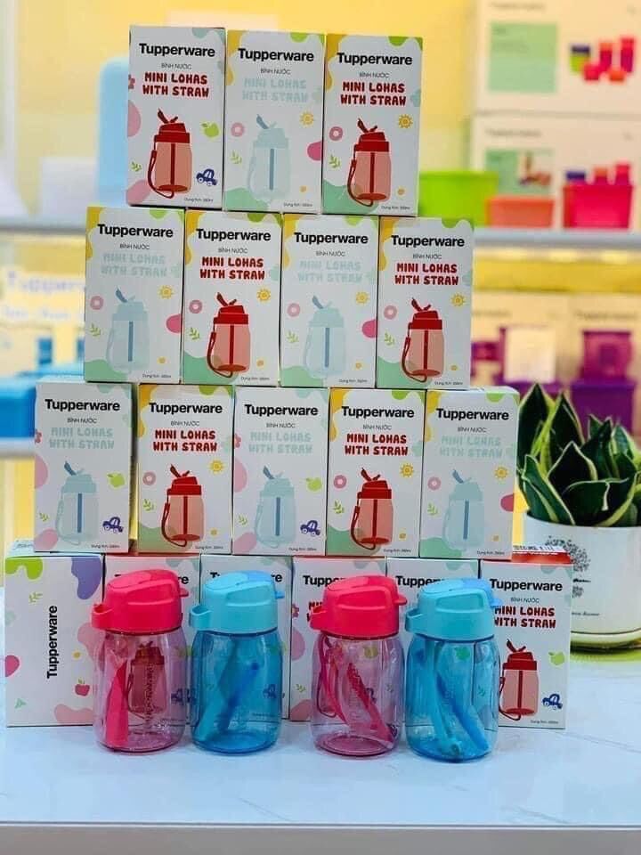 Bình nước minilohas ống hút Tup