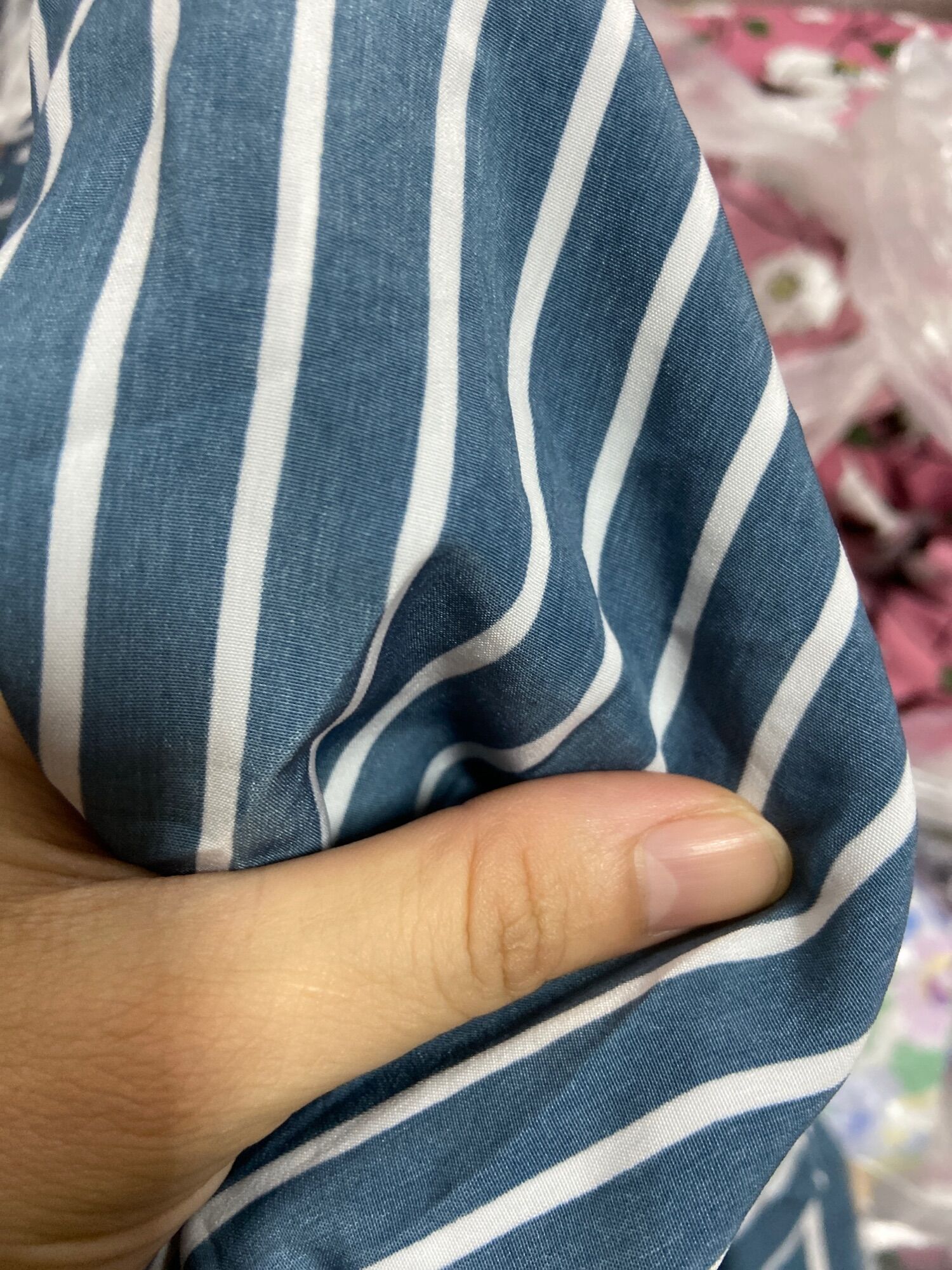 vải lụa bé gấu mịn mát co giản khổ 1m7(75)