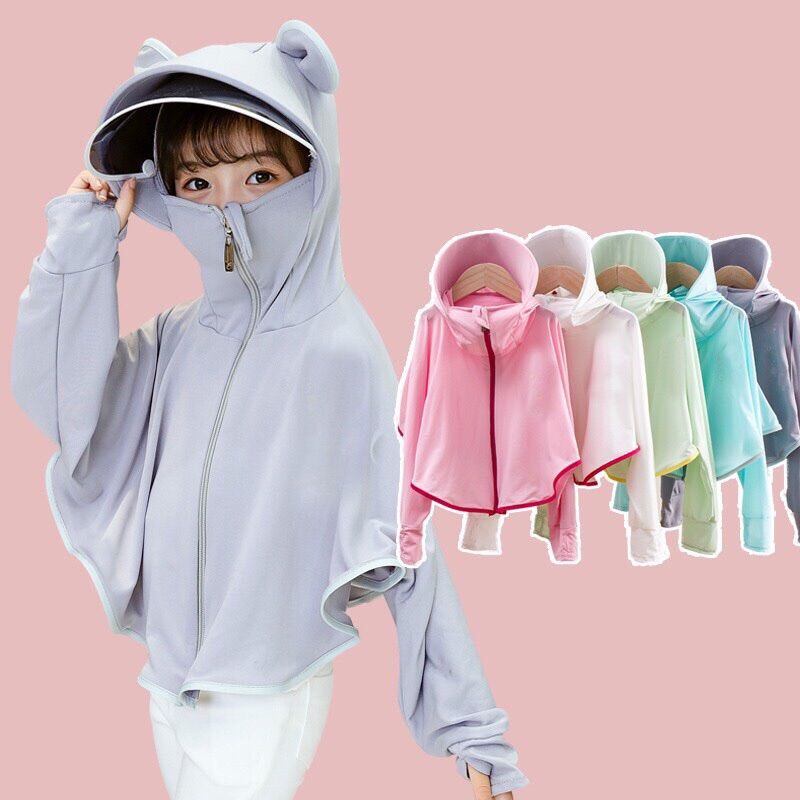 Áo choàng cho bé - chống nắng cánh dơi chất thun cotton mềm mại