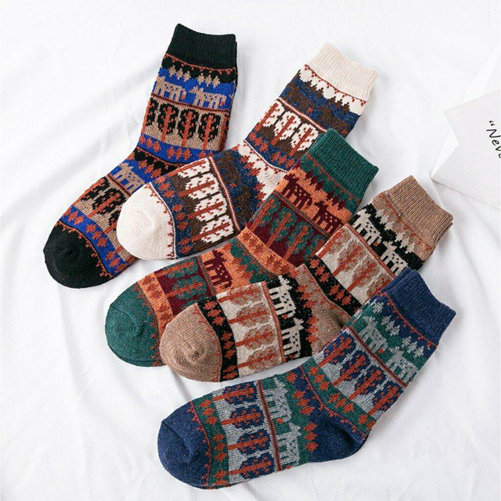 Set 5đôi tất thổ cẩm mẫu 3
