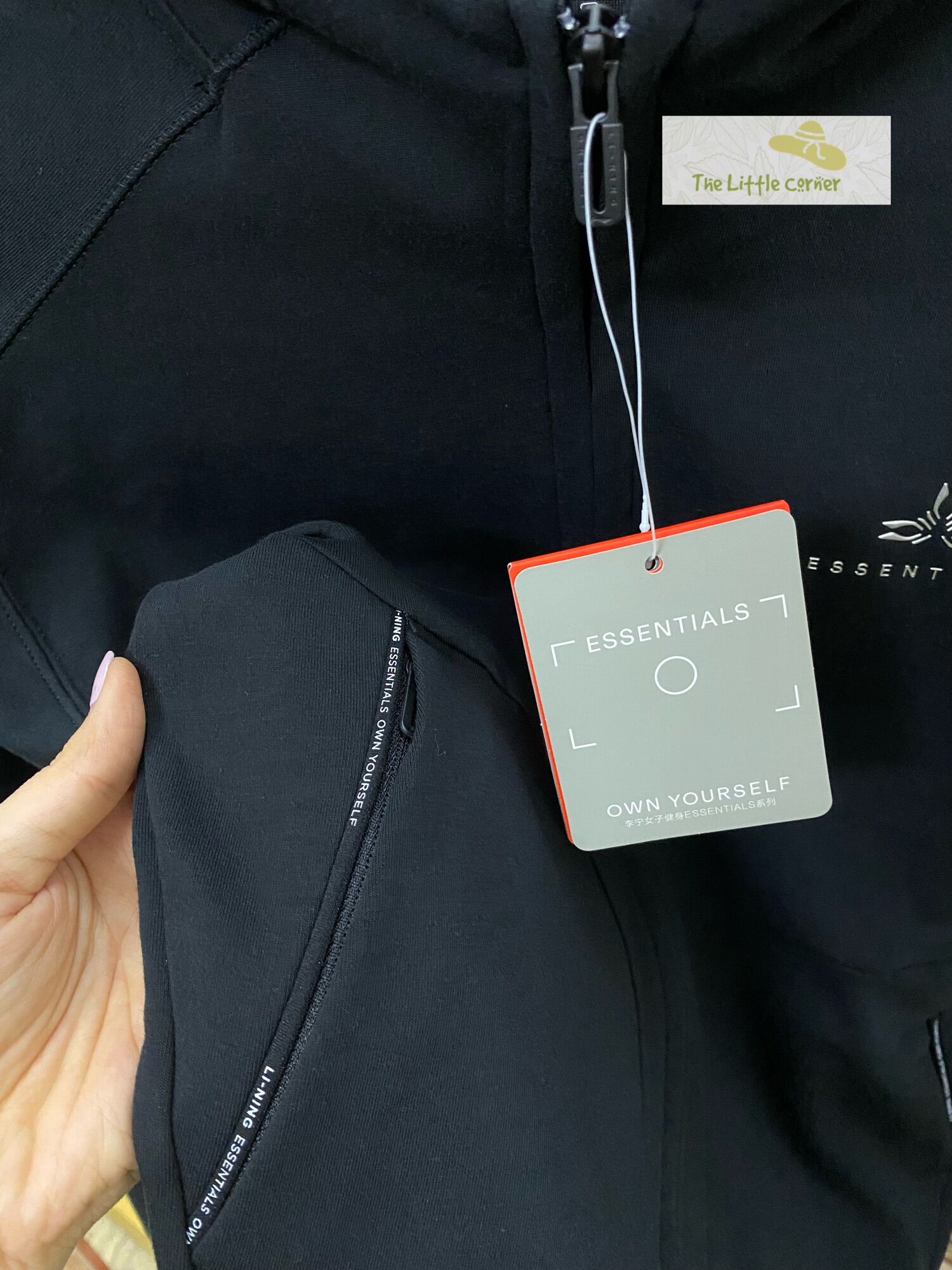 Bộ thể thao nỉ mịn nữ Lining