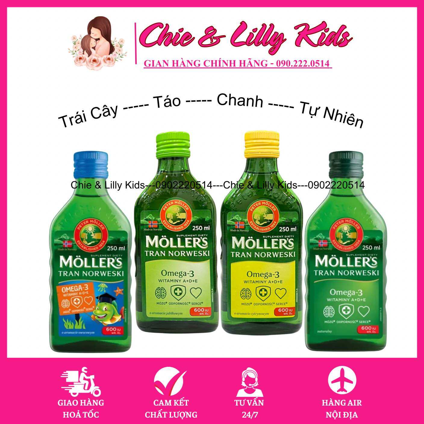 Dầu gan cá tuyết omega-3 bổ sung dha + epa moller's tran