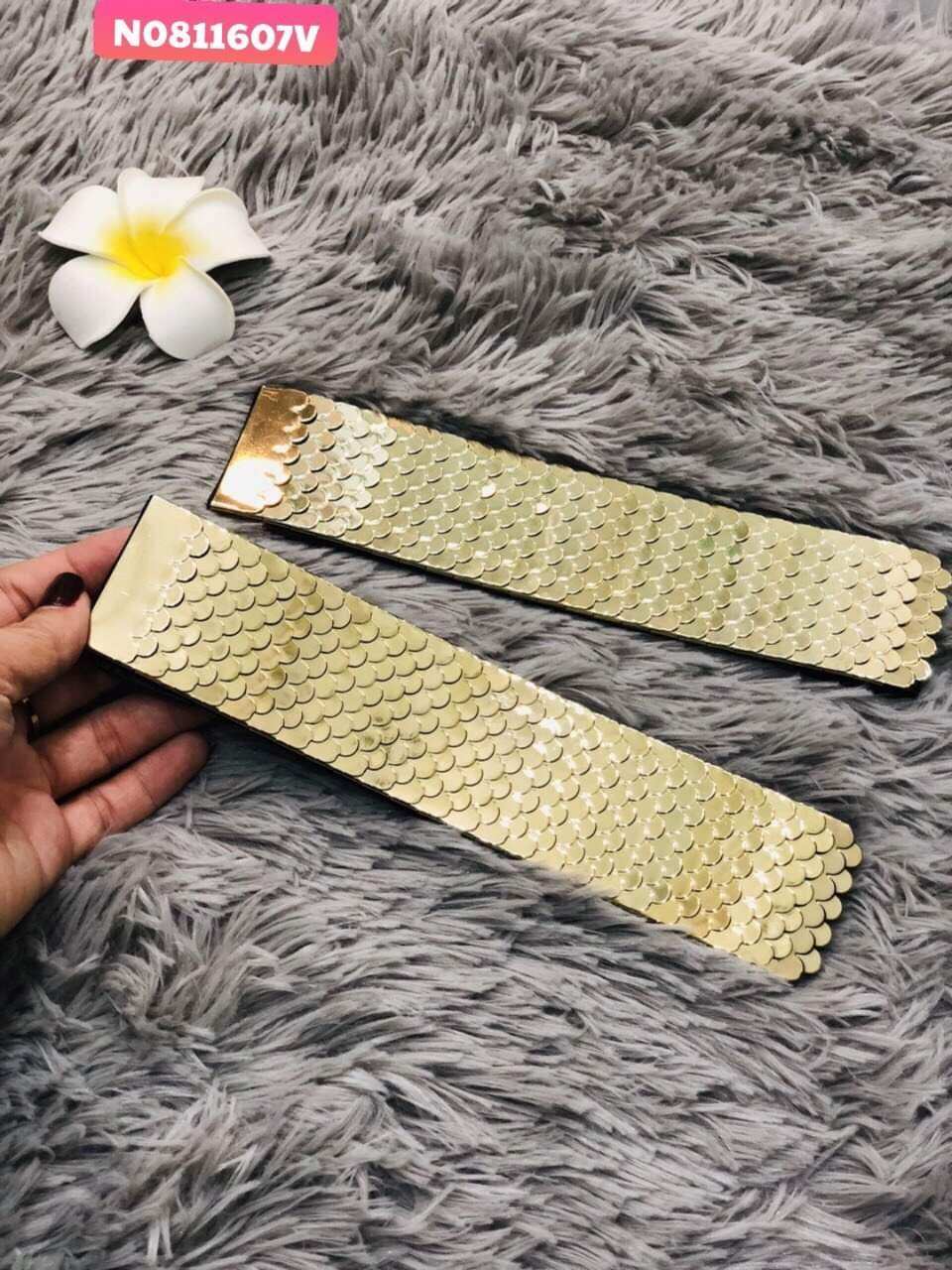 Đai váy vảy cá vàng bản to