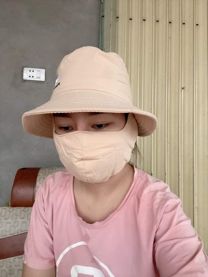 Mũ khẩu trang 2 lớp