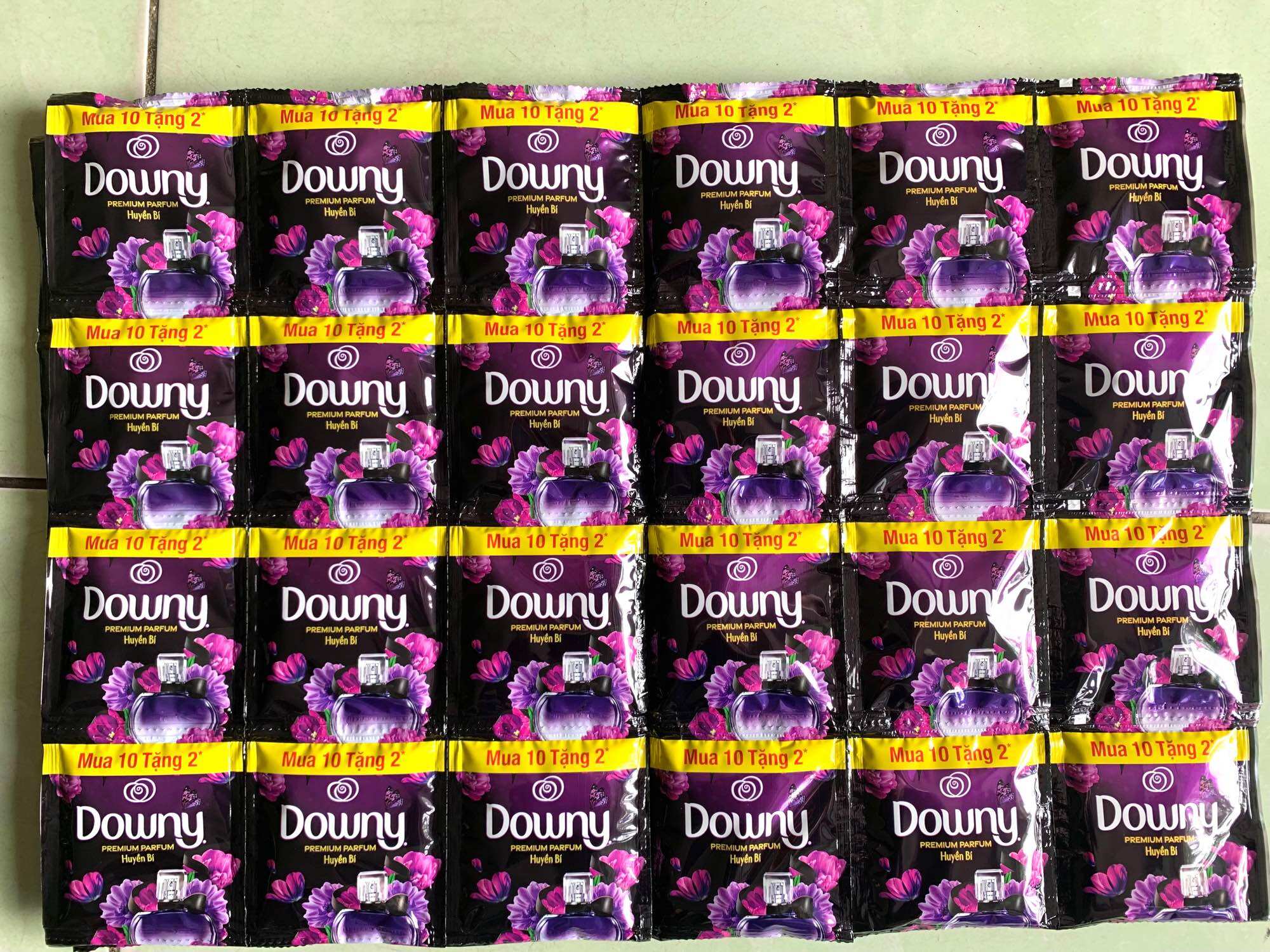 Nước xả Downy hương nước hoa Huyền bí gói 18ml/gói combo 6 dây