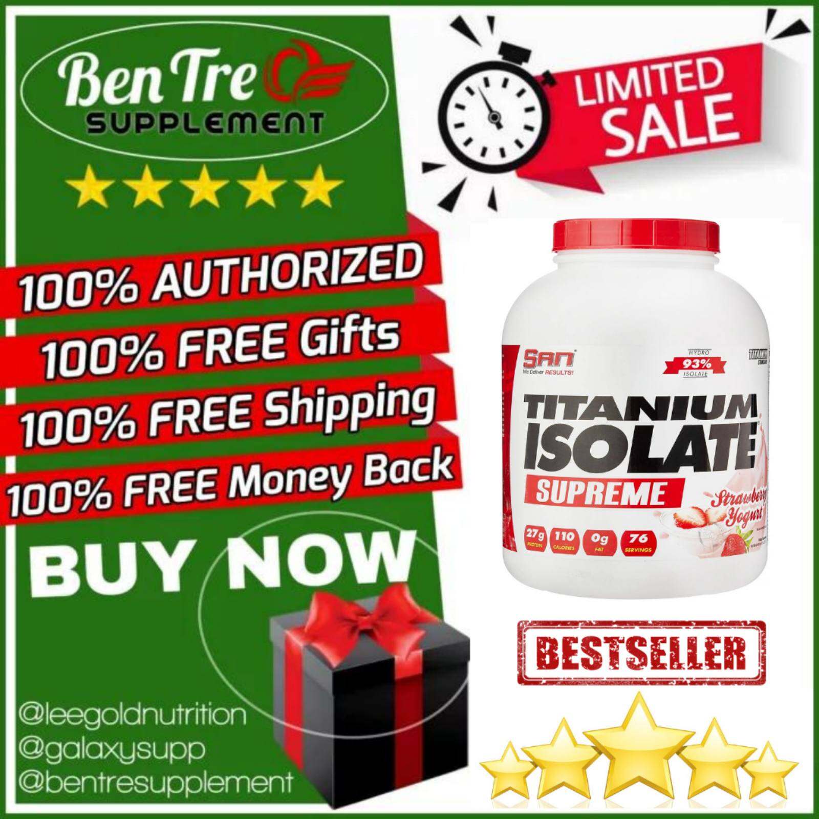 San Titanium Isolate Supreme Whey Protein Tăng Cơ Đẳng Cấp