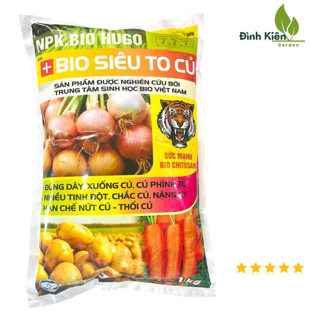  BIO SIÊU TO CỦ. Xuống củ củ phình to đứng dây hạn chế nứt thối củ  1kg  