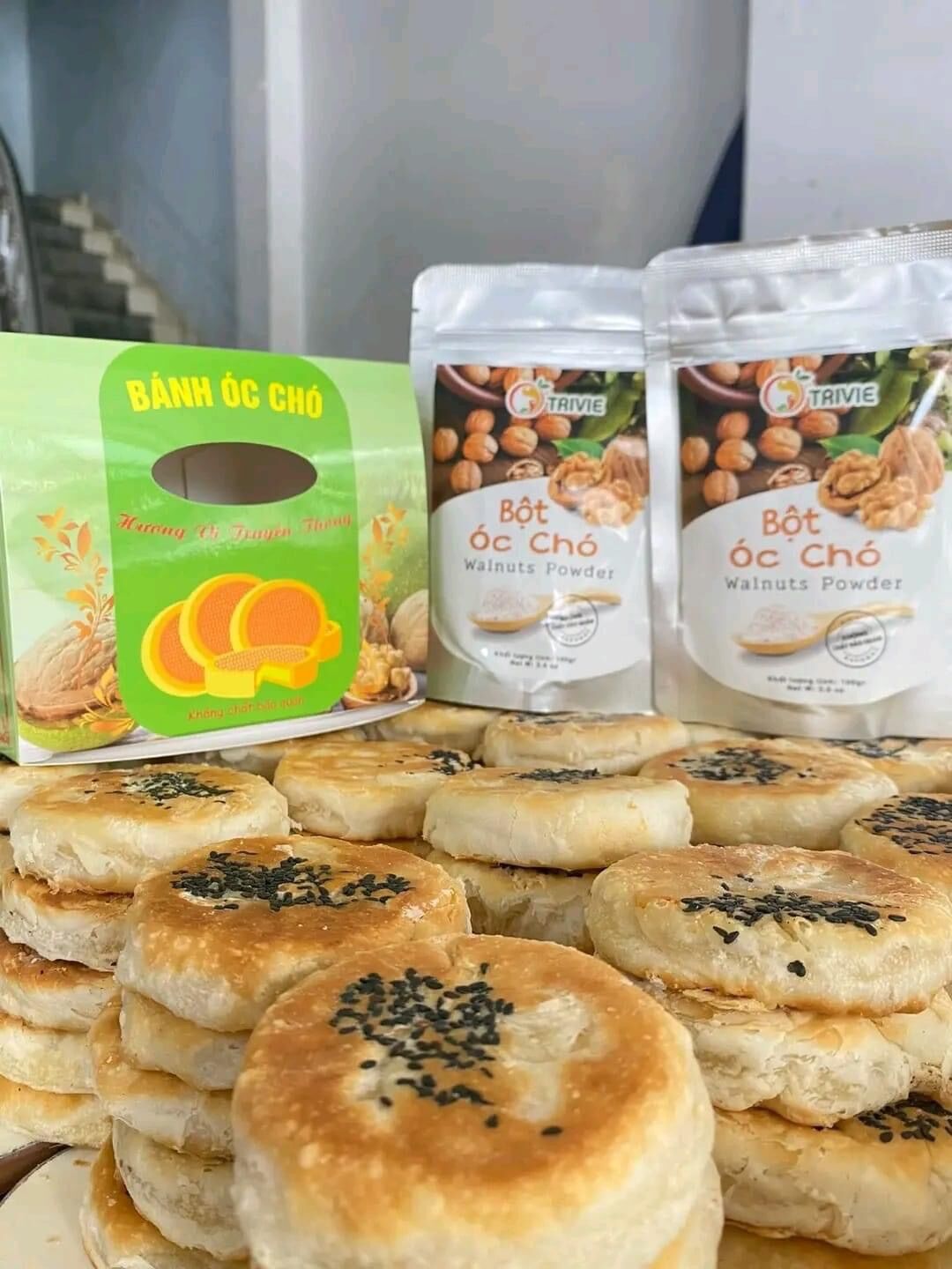 BÁNH ÓC CHÓ [ hộp 10 bánh ] tốt cho sức khỏe