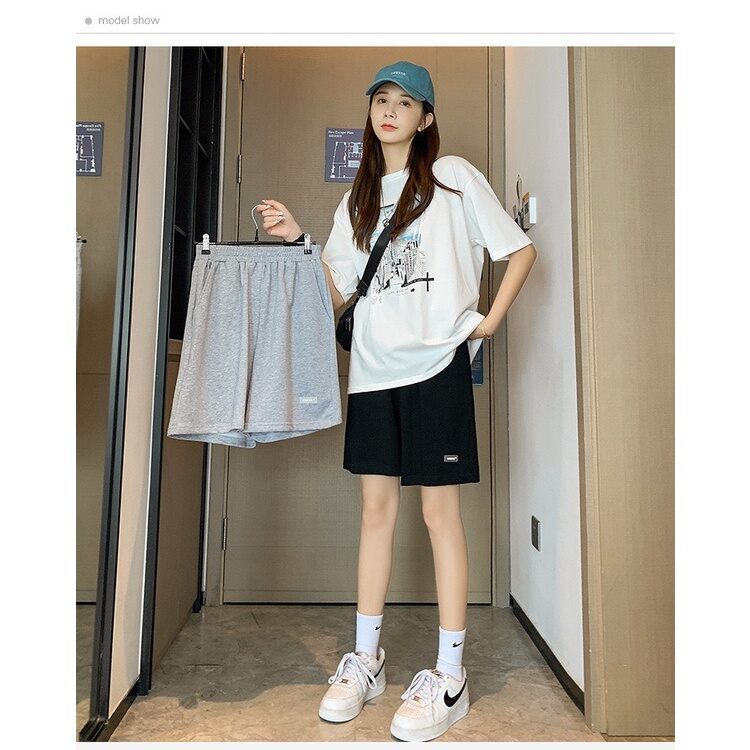 Quần đùi unisex logo pu_ma basic cạp chun co dãn có bigsize 100kg-  n/đ
