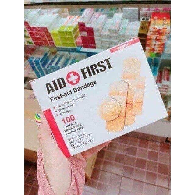 Hộp 100 Miếng Băng Cá Nhân Dán Vết Thương Urgo Aid First