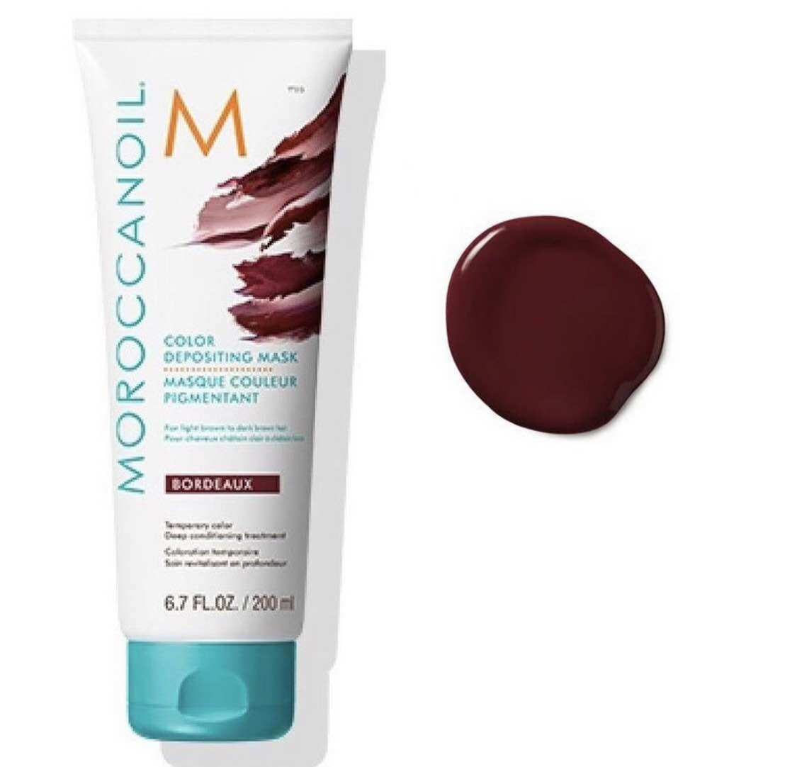 Mặt Nạ Dưỡng Bổ Sung Hạt Màu Bordeaux (đỏ rượu vang) Moroccanoil Color Depositing Mask 200ml