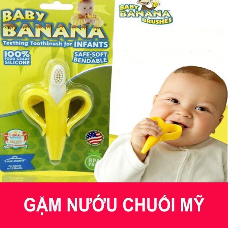 Gặm nướu chuối Mỹ cho bé