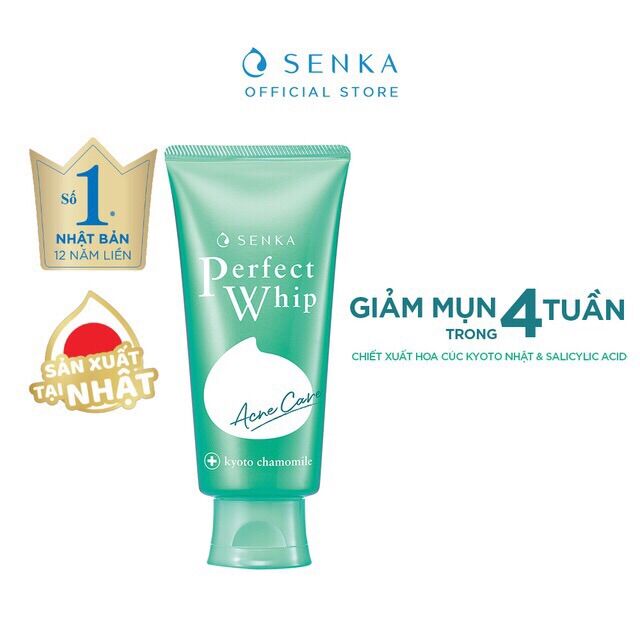 Sữa rửa mặt senka cho da mụn 100g mẫu mới