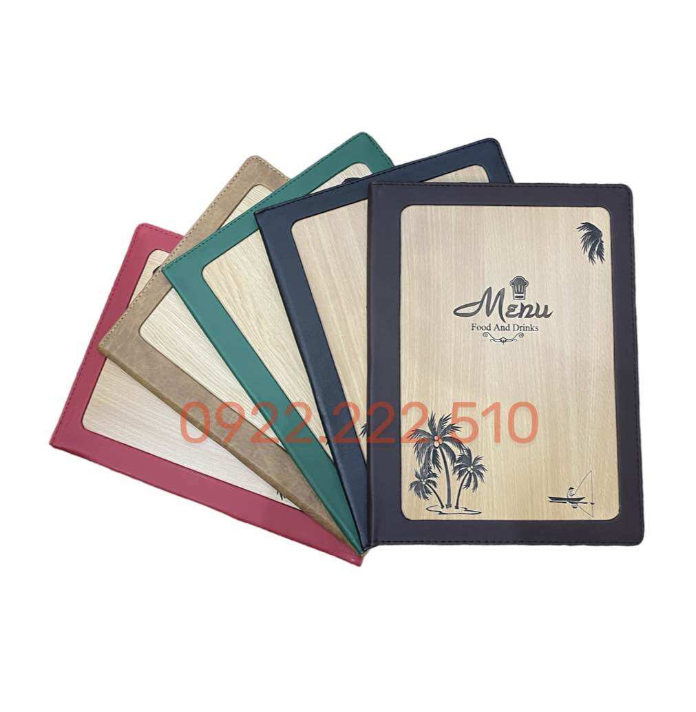 BÌA MENU 10-20 LÁ A4 GỖ 2332