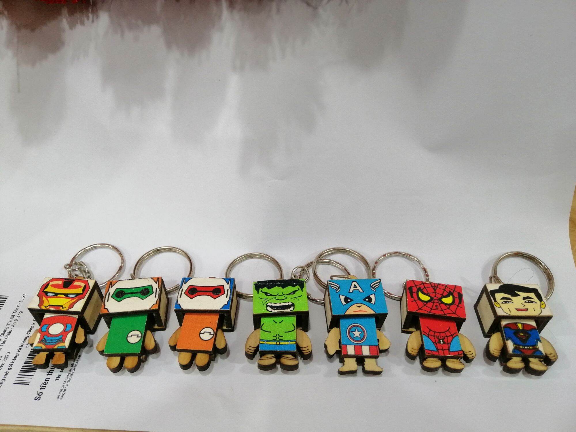 MÓC KHÓA GỖ DANBO NHIỀU MẪU RẤT CUTE