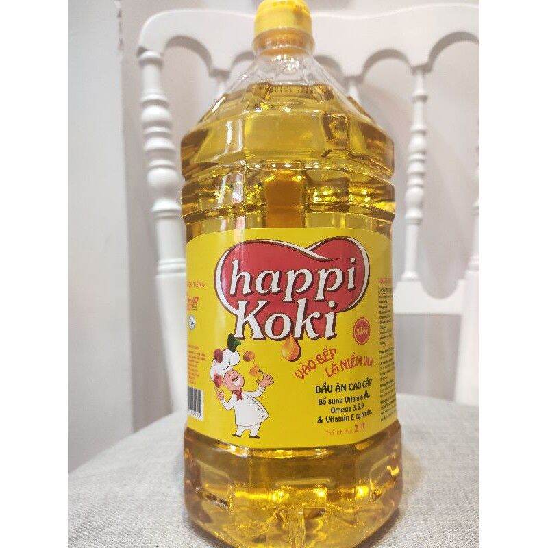 DẦU ĂN HAPPI KOKI 2 LÍT DATE 2023