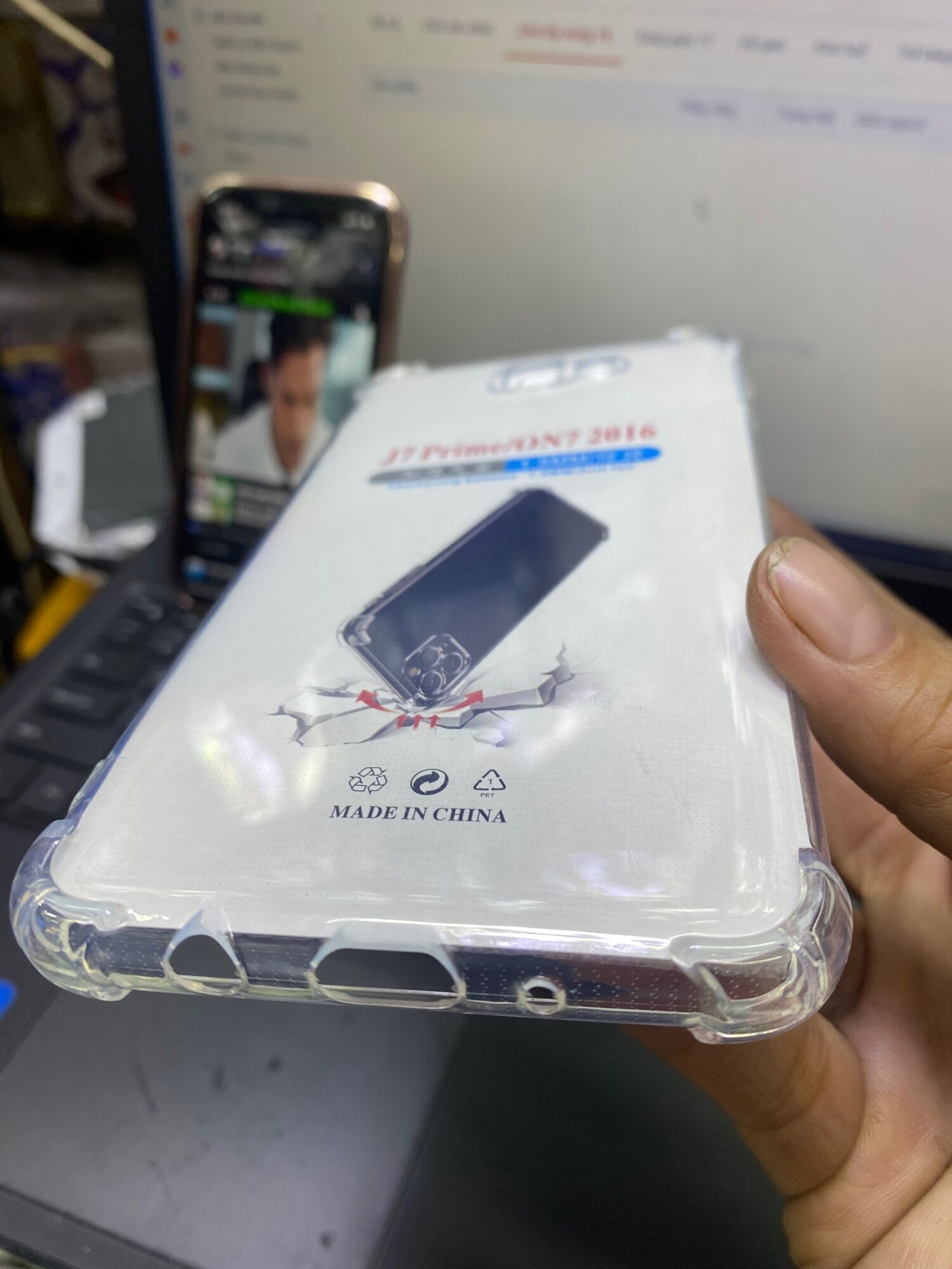 Ốp lưng Sámung J7 prime dẻo trong chống sốc