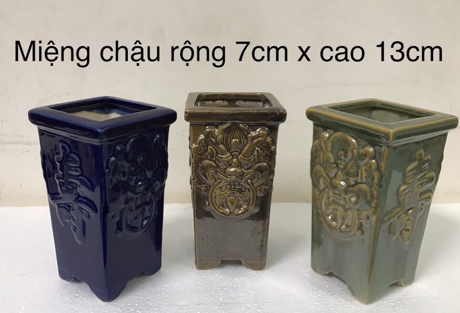 Chậu sứ bonsai mini cao cấp