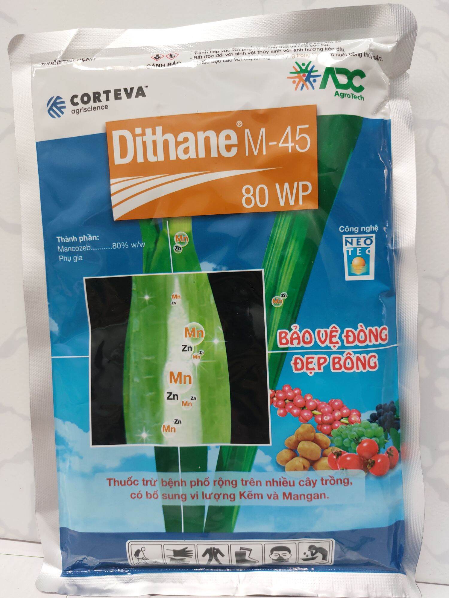 Thuốc trừ bệnh DITHANE-M45 80WP -Gói 250gram,bột xanh