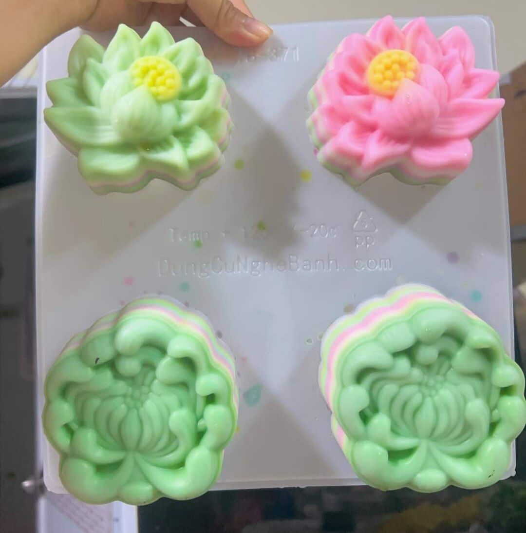 Khuôn hoa sen liên hoa làm bánh rau câu