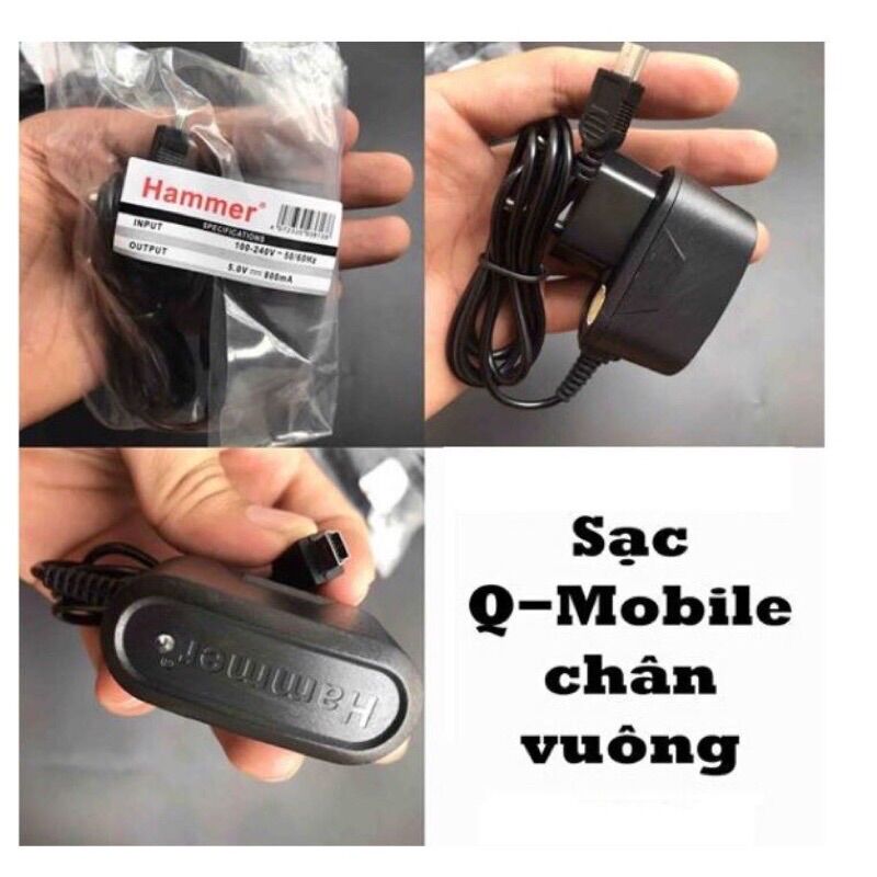 Sạc chân vuông v3, qmobile